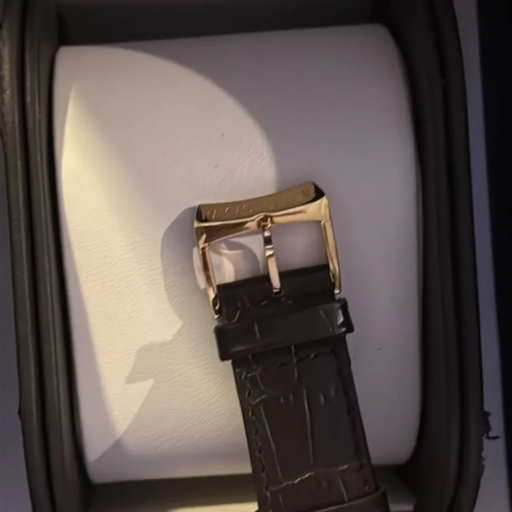 NEW! Raymond Weil Maestro Skeleton rose gold & brown Watch 7737 Timepiece